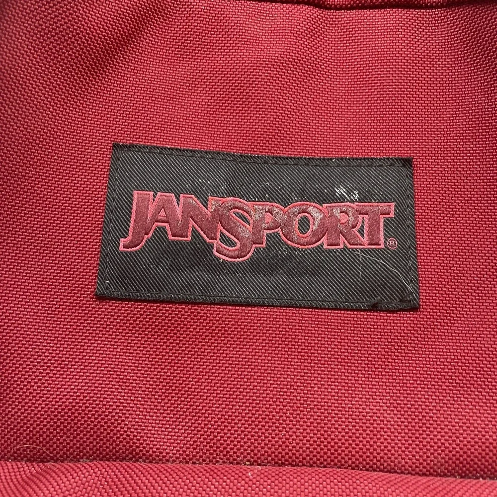 Jansport Right Pack Backpack Originals Maroon‎ Red Leather Bottom JS00TYP7 Rare
